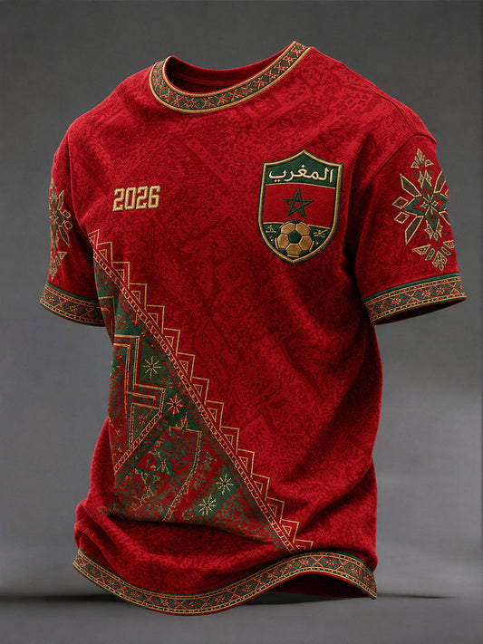 T-shirts de football pour hommes Maroc 2026