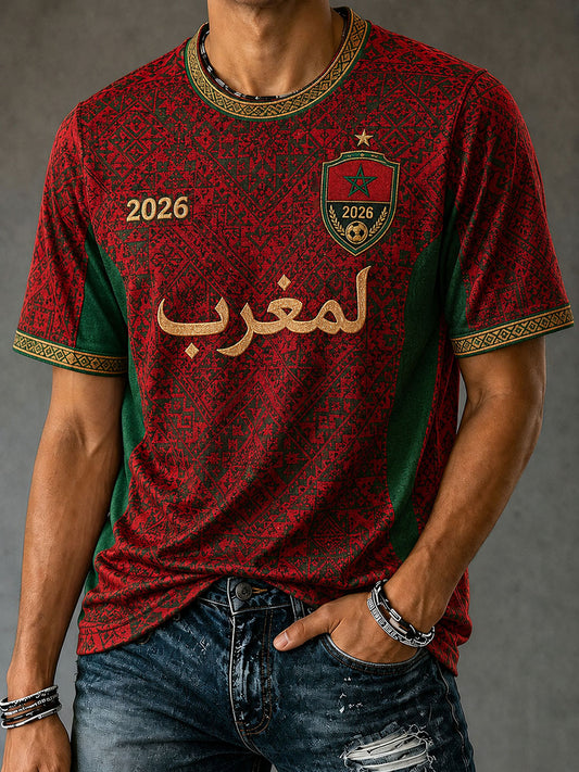 T-shirts de football pour hommes Maroc 2026