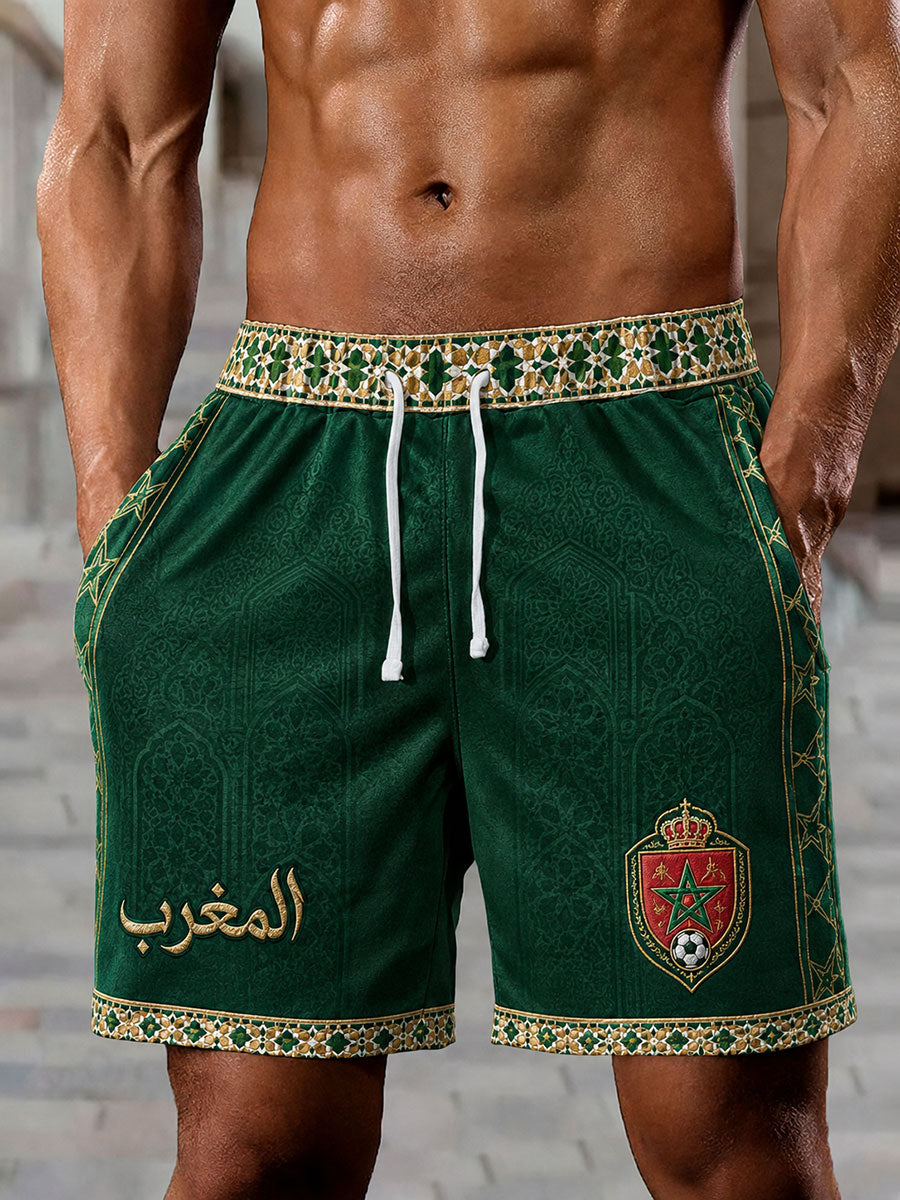 Shorts de football pour hommes Maroc 2026