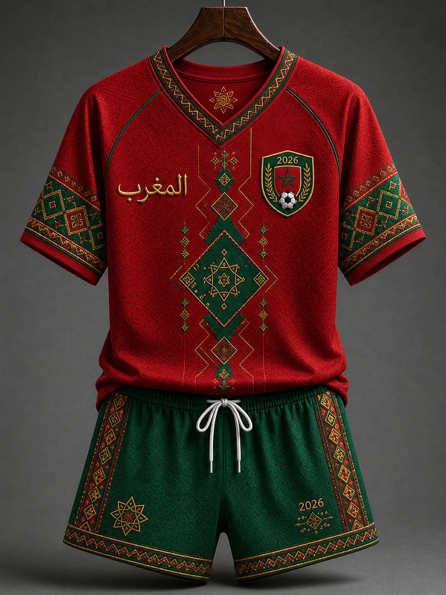 T-shirts à col en V de football pour femmes 2026 Maroc
