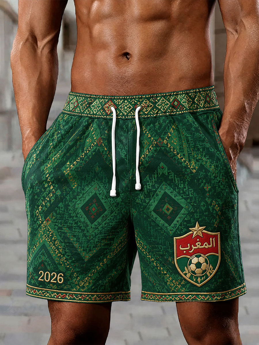 Shorts de football pour hommes Maroc 2026
