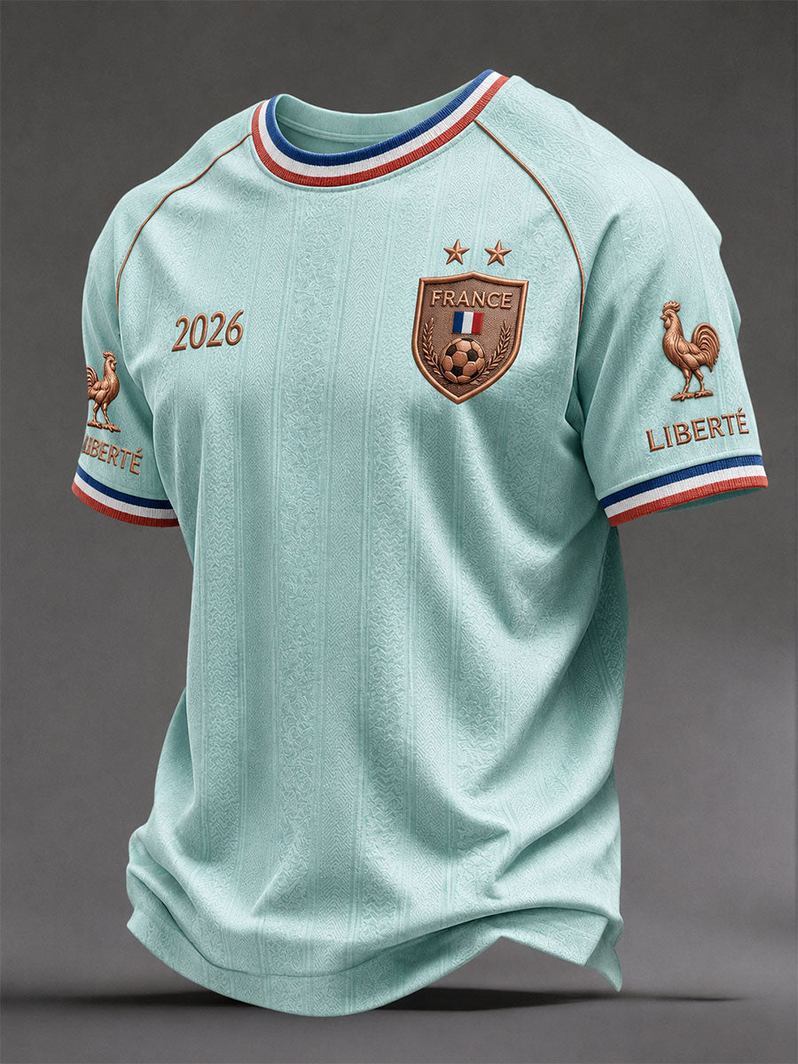 T-shirts de football français pour hommes