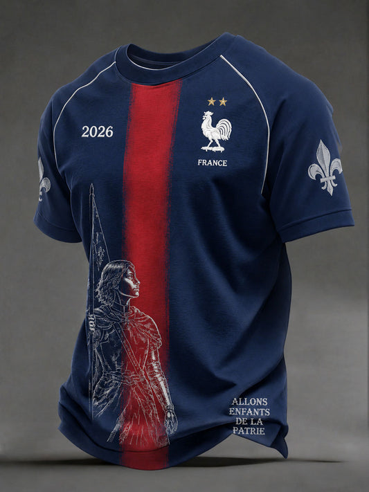 T-shirts de football français pour hommes