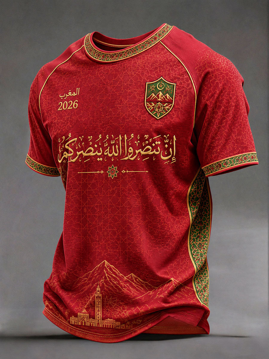 T-shirts de football pour hommes Maroc 2026