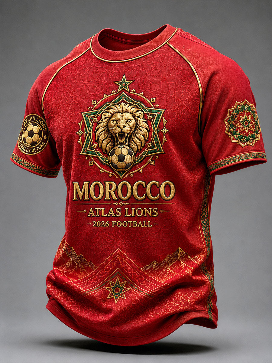 T-shirts de football pour hommes Maroc 2026