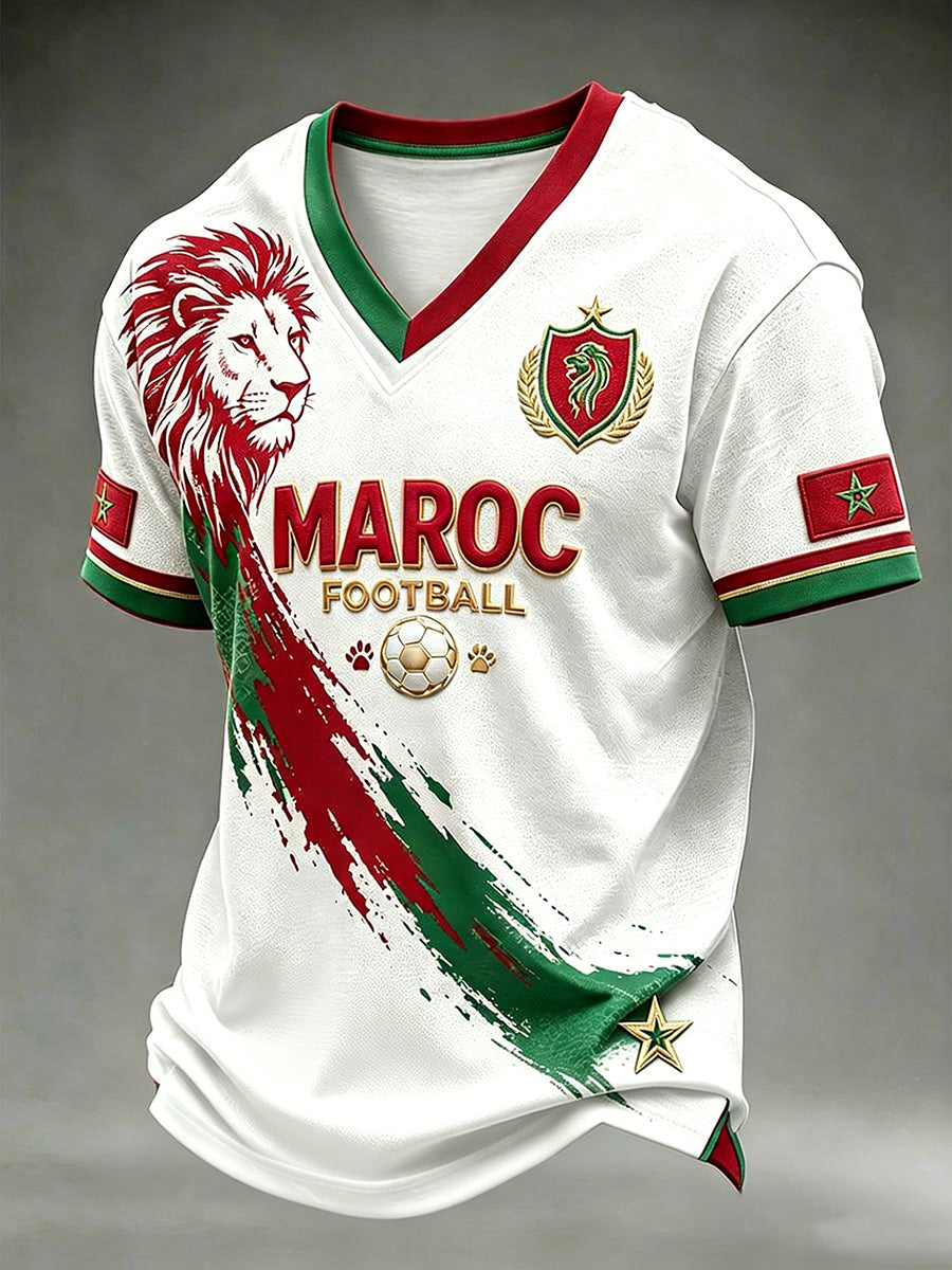 T-shirt Maroc à col en V pour hommes