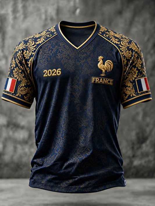T-shirt à col en V pour homme