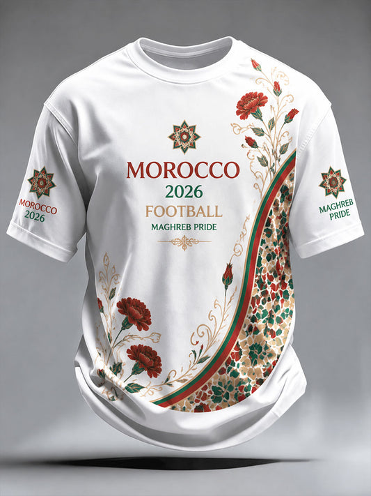 T-shirts de football pour hommes Maroc 2026