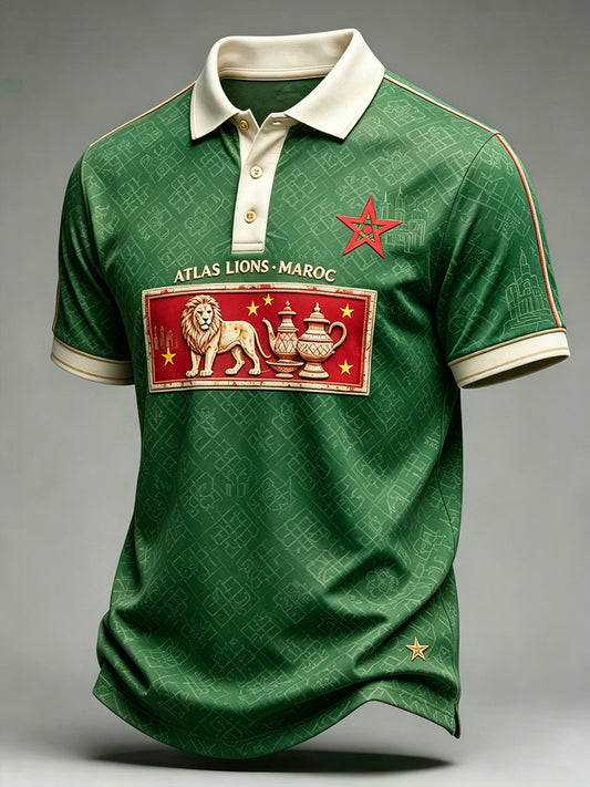 T-shirt manches courtes de football marocain pour homme