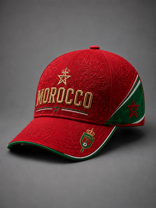 Unisexe Maroc Football Imprimé Chapeau