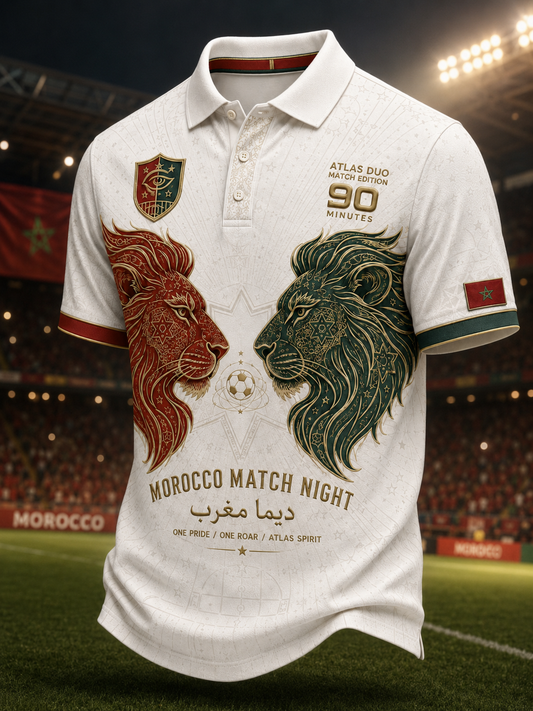 T-shirt manches courtes de football marocain pour homme