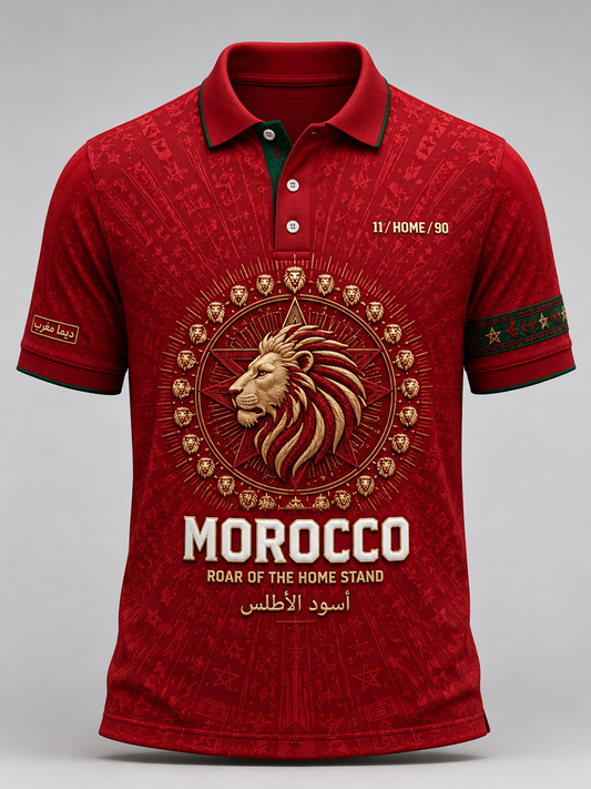 T-shirt manches courtes de football marocain pour homme
