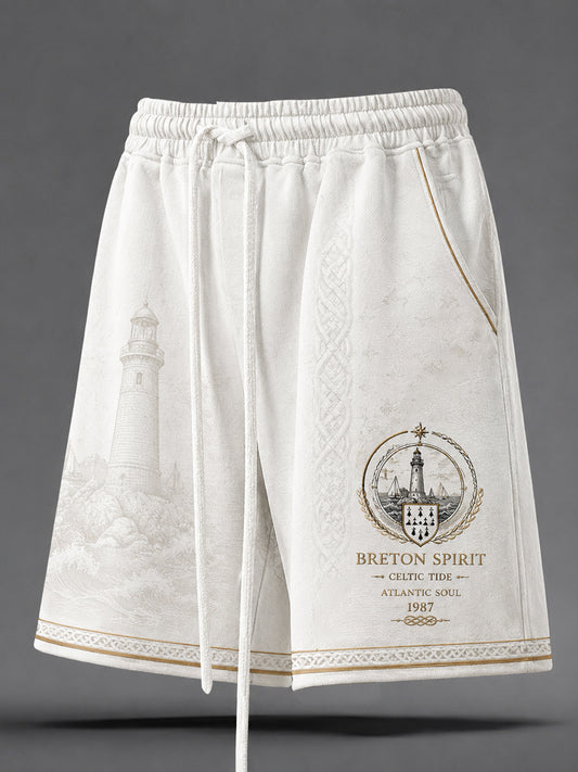 Pantalon court homme France Brittany Celtic imprimé