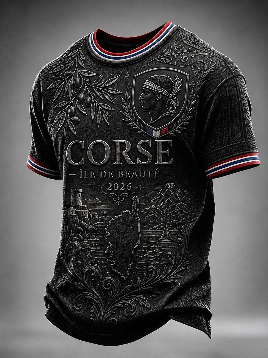 T-shirt à manches courtes Corse pour homme