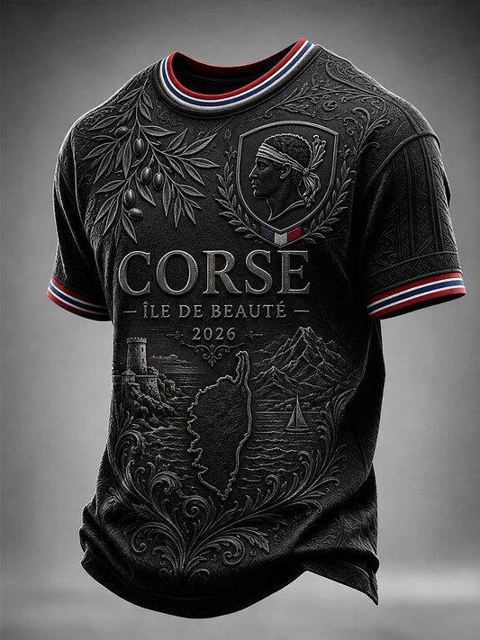 T-shirt à manches courtes Corse pour homme