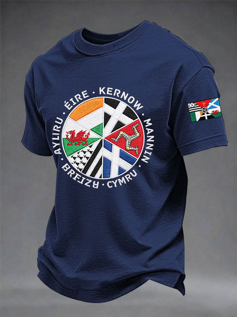 T-shirt à manches courtes Les Nations celtiques pour hommes