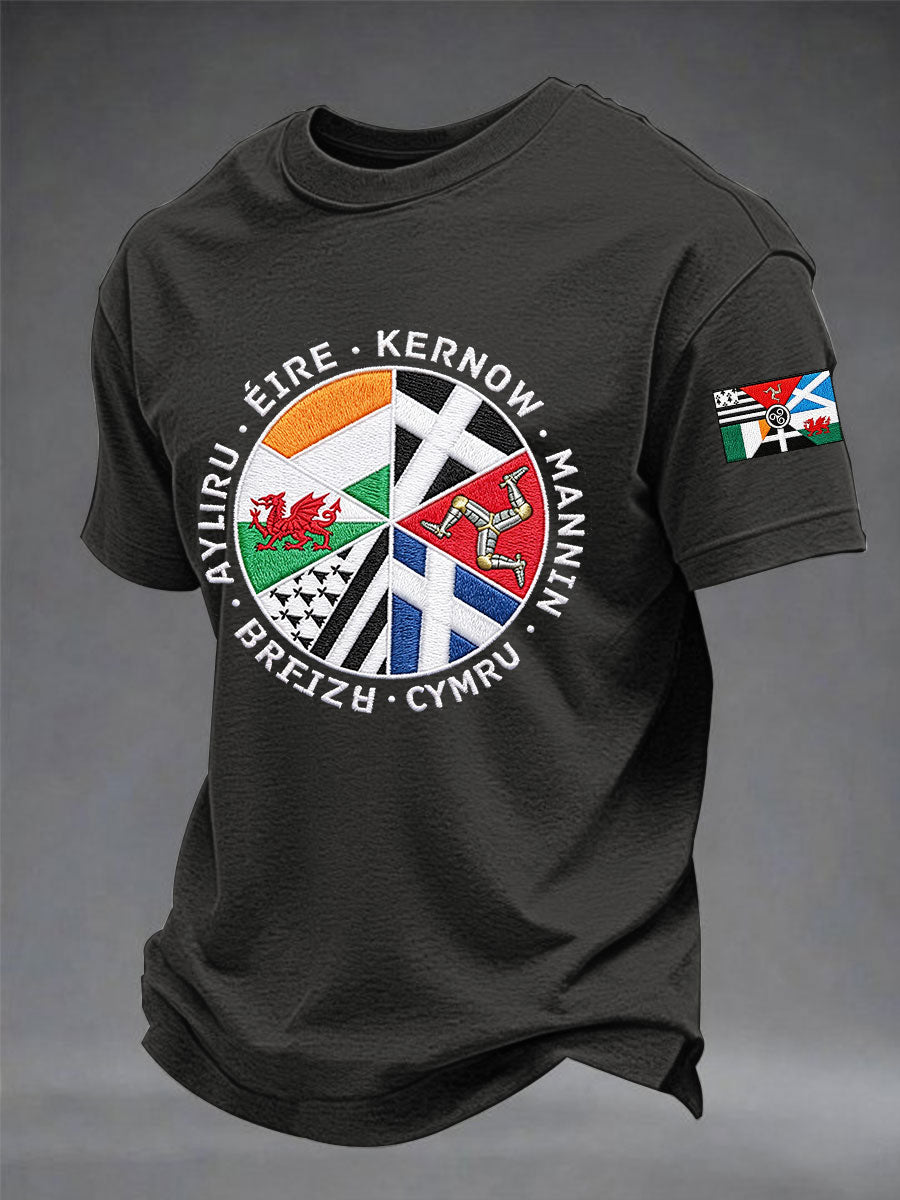 T-shirt à manches courtes Les Nations celtiques pour hommes