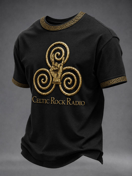 T-shirt à manches courtes Celtic Rock Radio pour homme