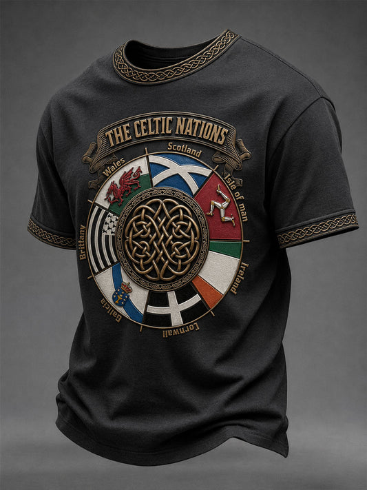 T-shirt à manches courtes des Nations celtiques pour homme
