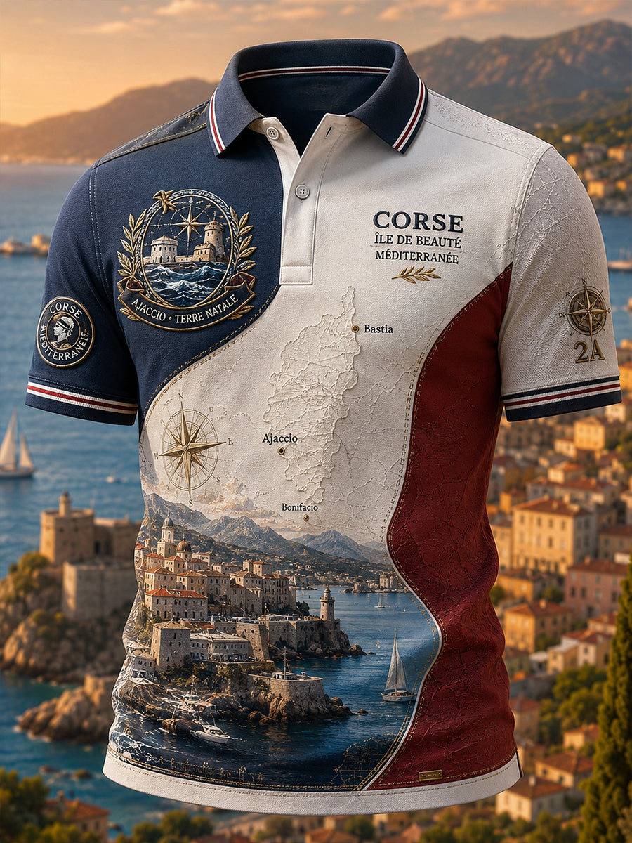 T-shirt manches courtes Corse France Homme
