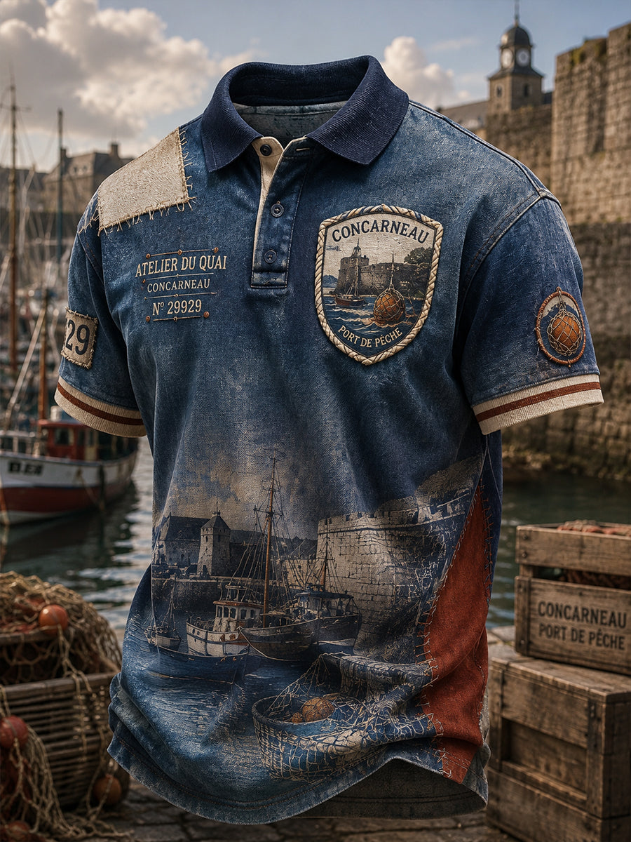 Chemise à manches courtes Brittany France pour homme