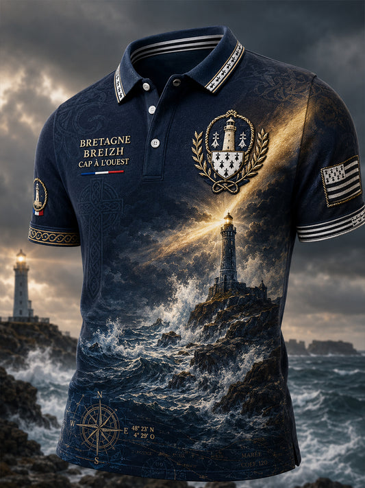 T-shirt à manches courtes pour homme, Bretagne, France