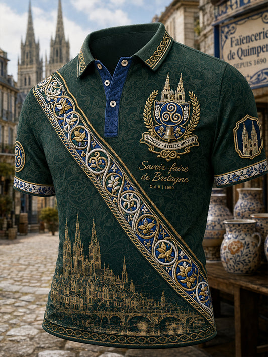 T-shirt à manches courtes pour homme, Bretagne, France