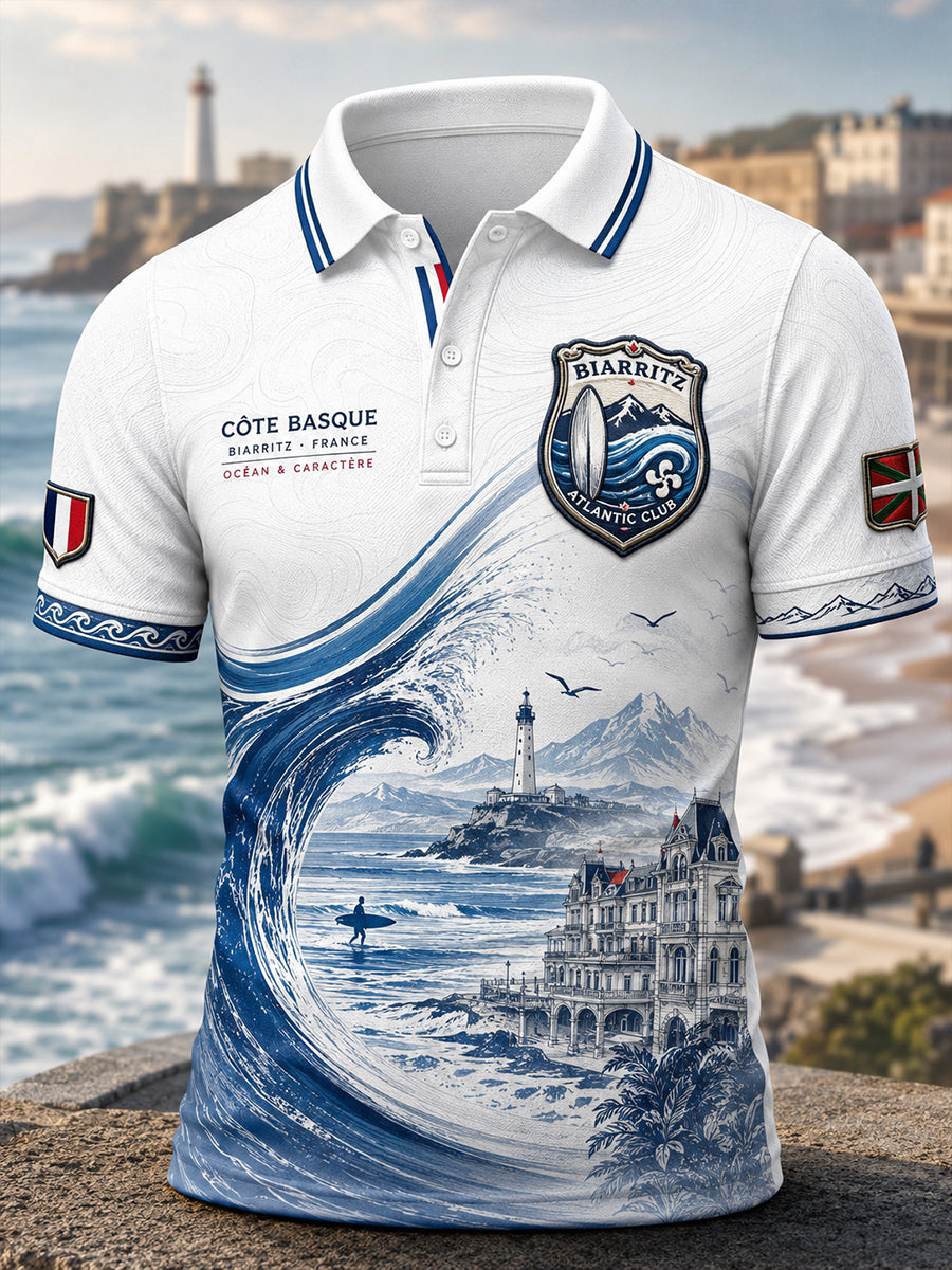 T-shirt manches courtes pour homme, Pays basque français