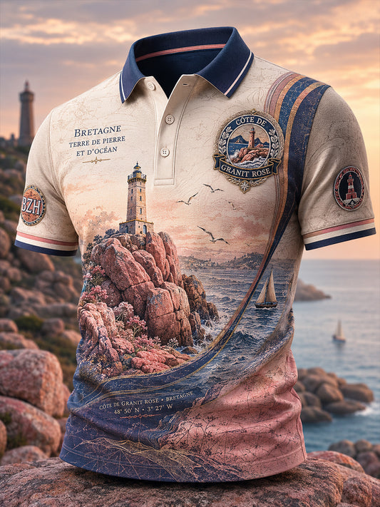 T-shirt à manches courtes pour homme, Bretagne, France