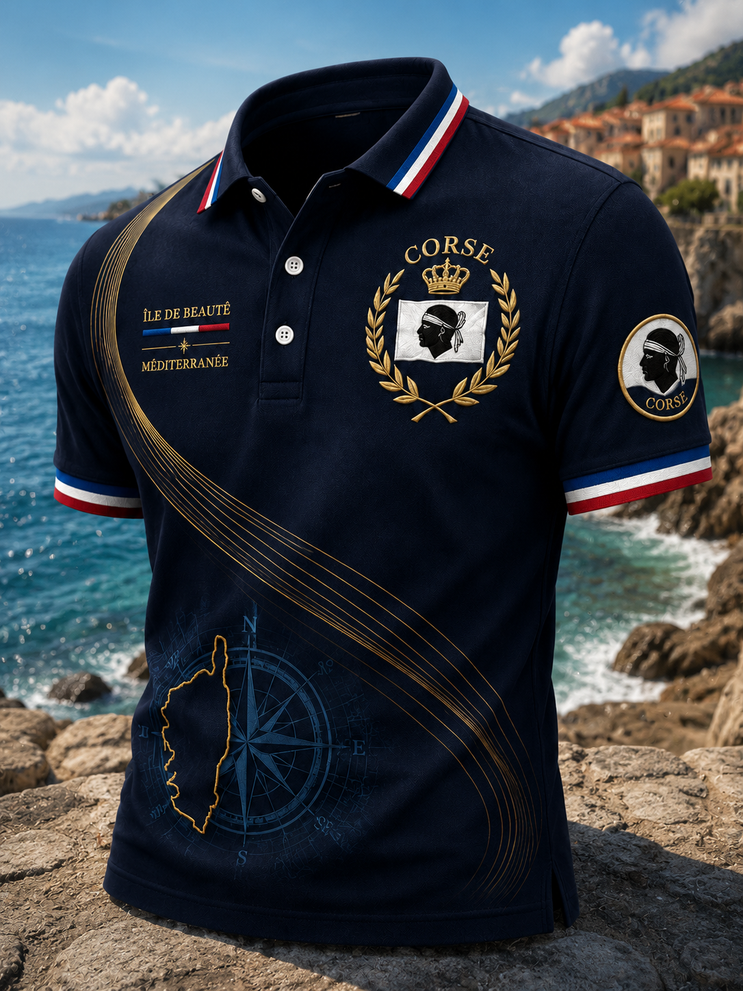 Chemise Corsica Flag Homme
