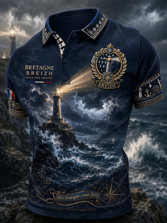 Chemise à manches courtes pour homme, Bretagne, France