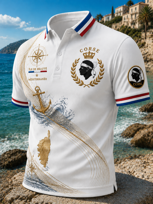 Chemise pour homme au drapeau de la Corse