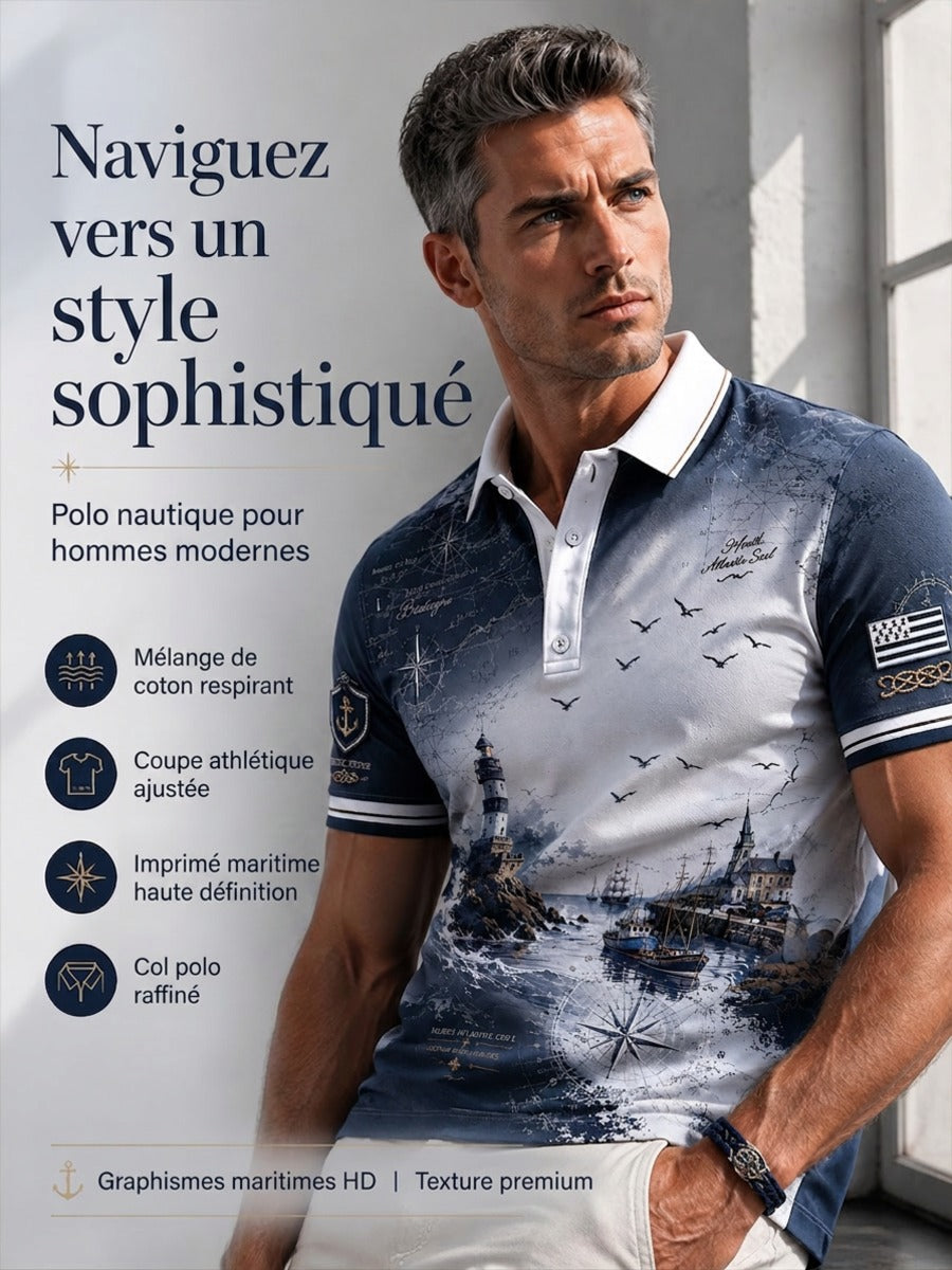 Haut décontracté pour homme à imprimé celtique de Bretagne, France